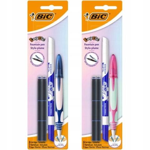 Pióro wieczne + naboje(6) + wymazywacz EasyClic 993084 BIC