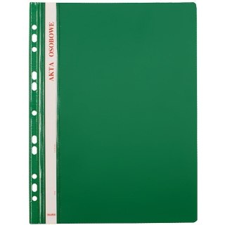 Skoroszyt na akta osobowe A4 wpinany do segregatora 10 sztuk zielony ST-23-02 BIURFOL