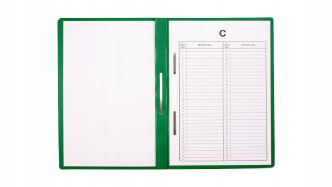 Skoroszyt na akta osobowe A4 wpinany do segregatora 10 sztuk zielony ST-23-02 BIURFOL