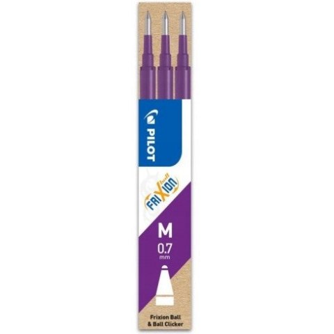 Wkład FRIXION 0,7mm fioletowy (3szt) BLS-FR7-V-S3 PILOT