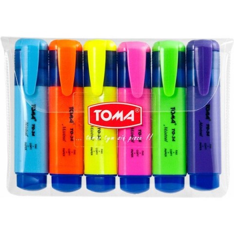 Zakreślacz MISTRAL 6kol TO-334 TOMA