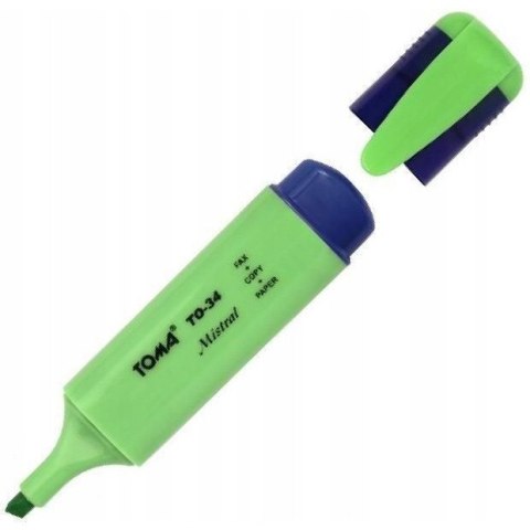 Zakreślacz MISTRAL zielony TO-334 TOMA