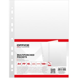 Koszulki krystaliczne na dokumenty PP A4 45mikr. (100szt.) 21142315-90 OFFICE PRODUCTS