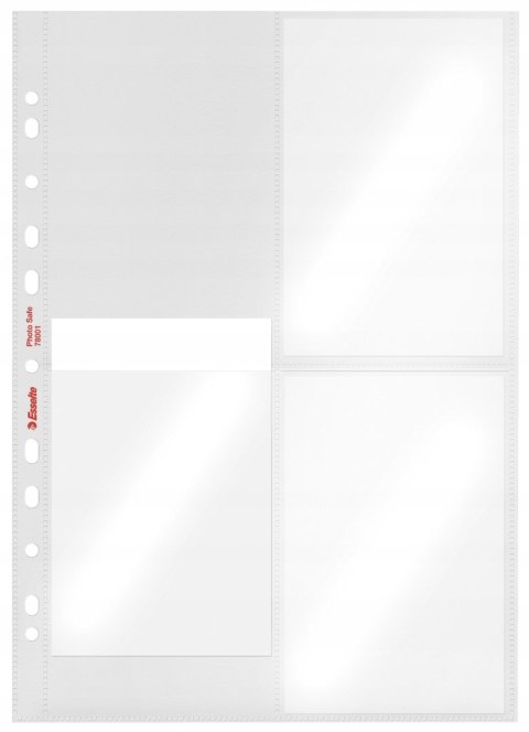 Koszulki krystaliczne na zdjęcia 10x15cm pionowe 80mic 10 sztuk 78001 ESSELTE