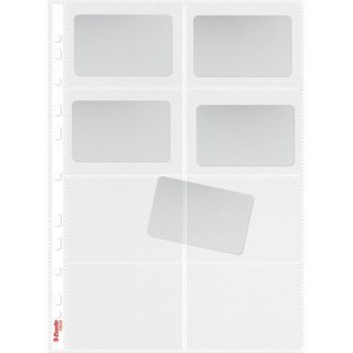 Koszulki z 8 kieszonkami na wizytówki A4 105mic 10 sztuk 78930 ESSELTE