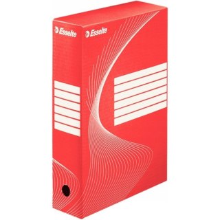 Pudło archiwizacyjne na dokumenty 80mm Standard czerwone 128412 ESSELTE