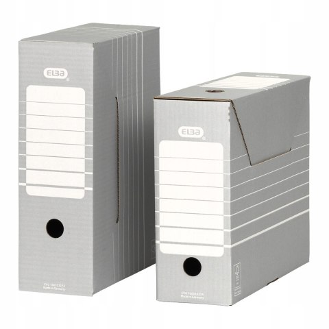 Pudło archiwizacyjne pudełko na dokumenty 10cm szare TRIC 100333274 ELBA