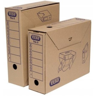 Pudło archiwizacyjne pudełko na dokumenty 9,5cm brązowe kartonowe TRIC 100552623 ELBA