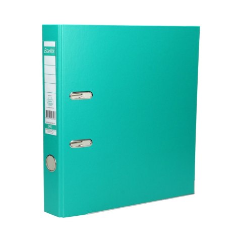 Segregator na dokumenty A4 50mm turkusowy z szyną 100551806 BANTEX
