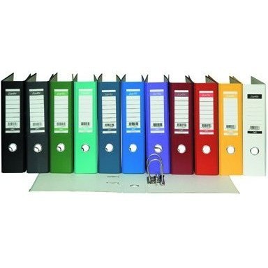 Segregator na dokumenty A4 80mm XXL zielony z szyną 100551792 BANTEX