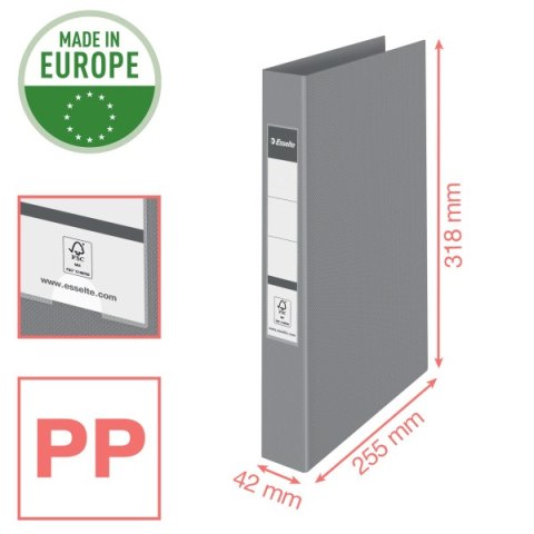 Segregator ringowy Esselte Colour`Breeze A4 42mm 2 ringi lawendowy 628434