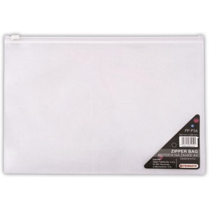 Koperta na zamek A4 bezbarwna PP-P56 PENMATE TT6700