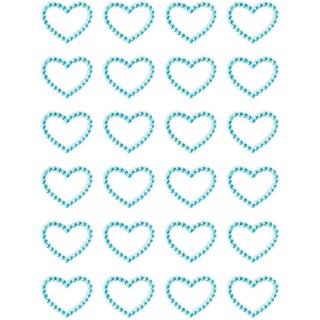 Kryształki samoprzylepne SERCA jasnoniebieskie (24szt.) 251132 Galeria Papieru
