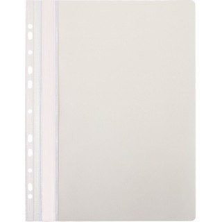 Skoroszyt na dokumenty twardy A4 wpinany do segregatora 10 sztuk biały NATUNA
