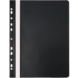 Skoroszyt na dokumenty twardy A4 wpinany do segregatora 10 sztuk czarny NATUNA