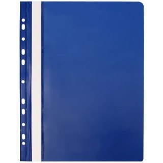 Skoroszyt na dokumenty twardy A4 wpinany do segregatora 10 sztuk granatowy NATUNA