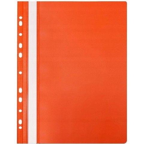 Skoroszyt na dokumenty twardy A4 wpinany do segregatora 10 sztuk pomarańczowy NATUNA