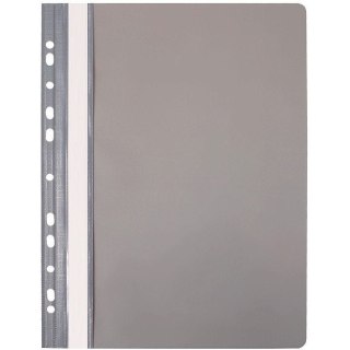 Skoroszyt na dokumenty twardy A4 wpinany do segregatora 10 sztuk szary NATUNA