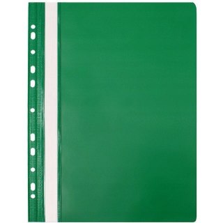 Skoroszyt na dokumenty twardy A4 wpinany do segregatora 10 sztuk zielony NATUNA