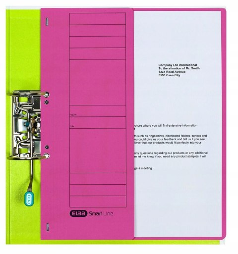 Skoroszyt oczkowy 1/2 A4 czerwony 100551882 ELBA