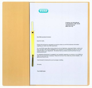 Skoroszyt oczkowy 1/2 A4 kremowy 100551877 ELBA