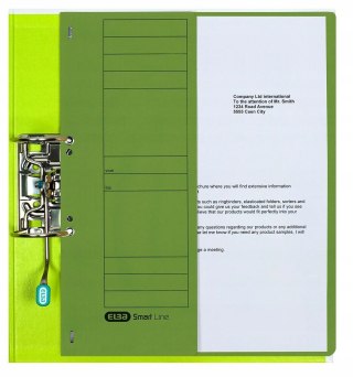 Skoroszyt oczkowy 1/2 A4 zielony 100551879 ELBA
