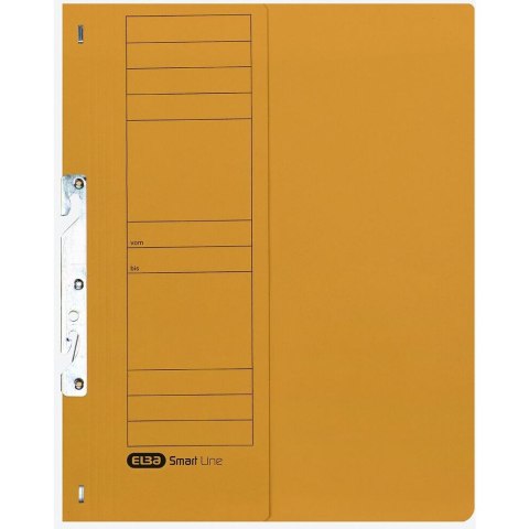 Skoroszyt wpinany do segregatora hakowy 1/2 A4 żółty 100551892 ELBA