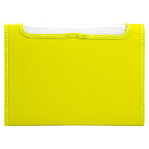 Teczka harmonijkowa z gumką 13-przegródek okno PVC RIO zielona 38128 GREEN DELI