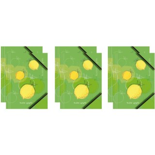 Teczka kartonowa A4 z gumką narożną KWAŚNA CYTRYNKA BT601-A1 TETIS