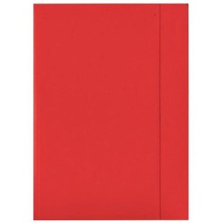 Teczka na dokumenty z gumką A4 kartonowa czerwona 100553871 BANTEX