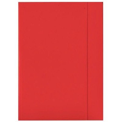 Teczka na dokumenty z gumką A4 kartonowa czerwona 100553871 BANTEX