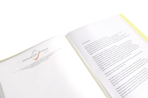 Teczka ofertowa A4 PP 40 koszulek ŻÓŁTA BT630-Y40 TETIS