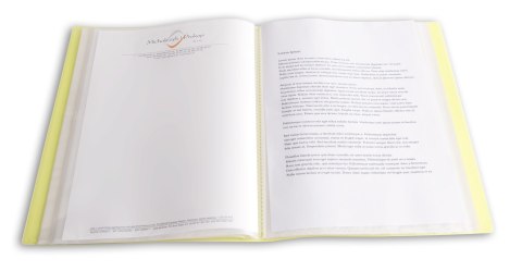 Teczka ofertowa A4 PP 40 koszulek ŻÓŁTA BT630-Y40 TETIS