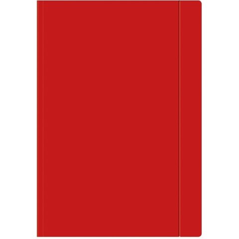 Teczka z gumką ekonomiczna NATUNA A4 (10szt) czerwona 320g