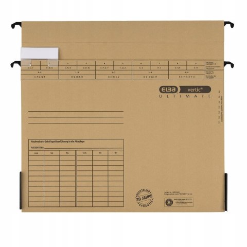 Teczka zawieszana na dokumenty A4 szeroka 60mm Vertic Ultimate 100552064 ELBA