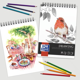 Blok rysunkowy A3 szkicownik 30 kartek 160g na spirali 400166173 OXFORD