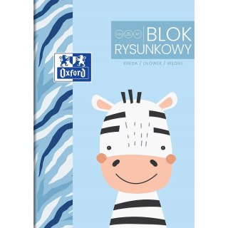 Blok rysunkowy szkolny A3 biały 20 kartek 120g KIDS 400170350 OXFORD