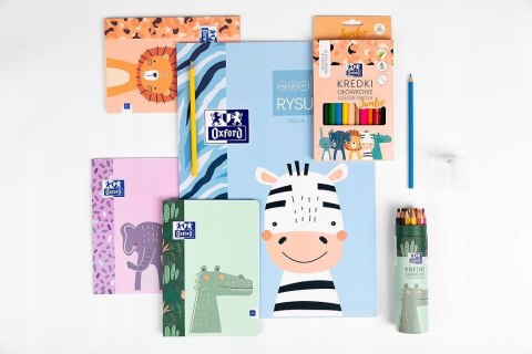 Blok rysunkowy szkolny A3 biały 20 kartek 120g KIDS 400170350 OXFORD