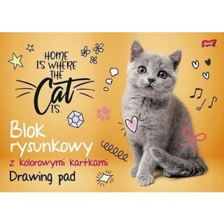 Blok rysunkowy szkolny A3 kolorowy 16 kartek 80g UNIPAP