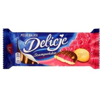 Ciastka DELICJE Szampańskie 147g malina