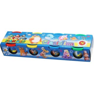 Ciastolina Flamingo 4x70g 334697 TITANUM