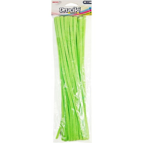 Druciki kreatywne DR30 jaskrawy zielony 40szt. BREWIS