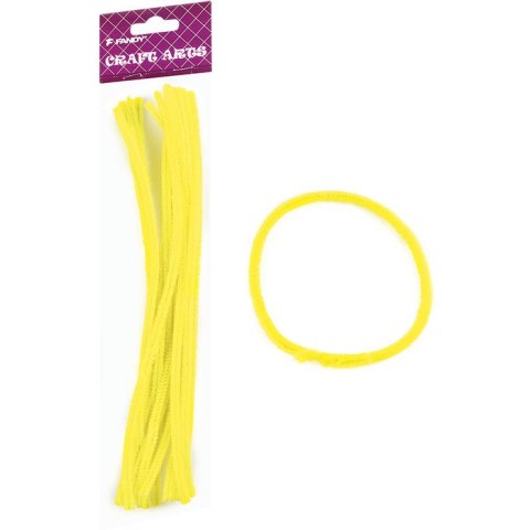Druciki kreatywne żółte 6mm, dł.30cm (15) FANDY 170-2548
