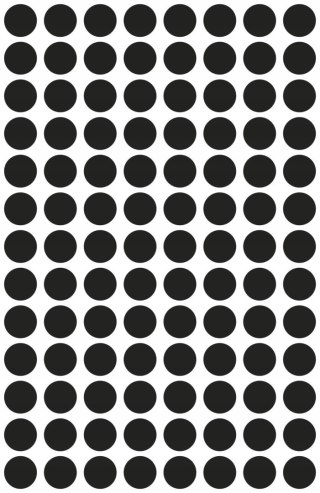 Etykieta kółka Q8mm czarne 3009 416szt AVERY ZWECKFORM