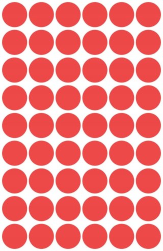 Etykiety kółka Q12mm czerwone 3141 AVERY ZWECKFORM