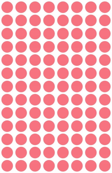 Etykiety kółka Q8mm neon czerwony 416szt 3177 AVERY ZWECKFORM