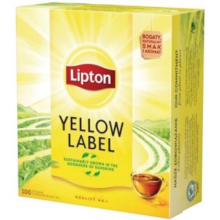 Herbata LIPTON YELLOW LABEL (100 torebek) 2g czarna