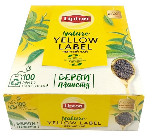 Herbata LIPTON YELLOW LABEL (100 torebek) 2g czarna