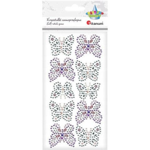 Kryształki samoprzylepne MOTYL 627653 24MH03214 TITANUM