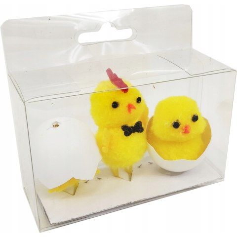 Kurczaki w skorupce na klamerce 6cm (3 sztuki) SKE6 BREWIS